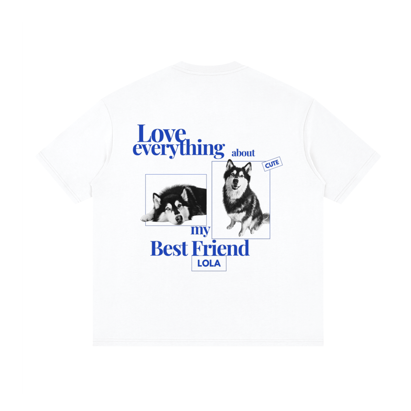 Custom Best Friend Oversized Tee